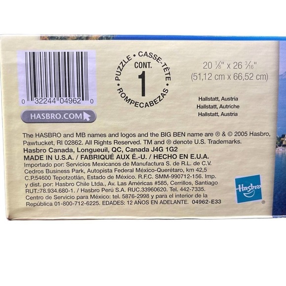 Big Ben 1000 Piece Puzzle Hallstatt Austria SEALED 2005 - Picture 6 of 10